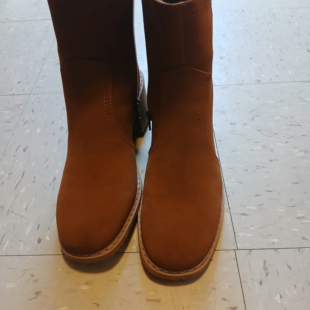 Brown Suede Boots - Picture 1 of 3